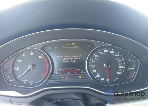 2018 Audi A4 2.0T Tech Ultra Premium/2.0T Ultra Premium z USA, uszkodzony, nr VIN WAUKMAF40JA068336